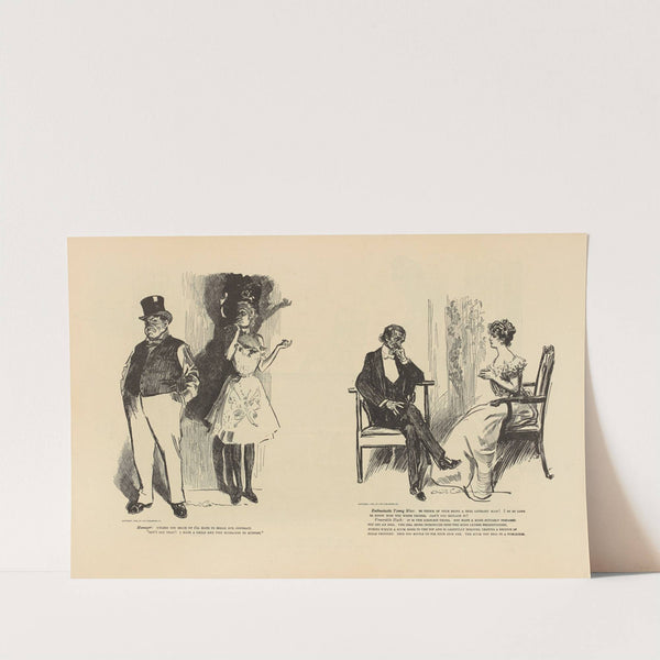 Manager;unless you brace up i’ll have to break our contract (1893-1900) by Charles Dana Gibson