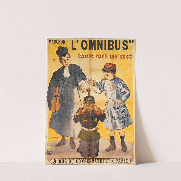 Manchon L’Omnibus Coiffe Tous Les Becs (1895) by Firmin Bouisset