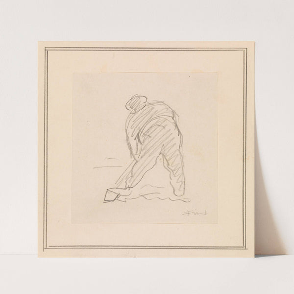 Mand der graver by Ludvig Find