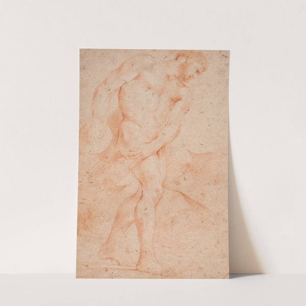 Mandlig modelstudie, stående (1671 – 1738) by Hendrik Krock