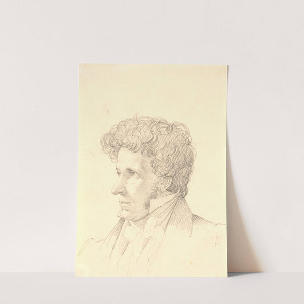 Mandsportræt Profil til venstre by Wilhelm Bendz