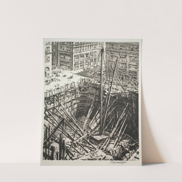 Manhattan Excavation by Muirhead Bone
