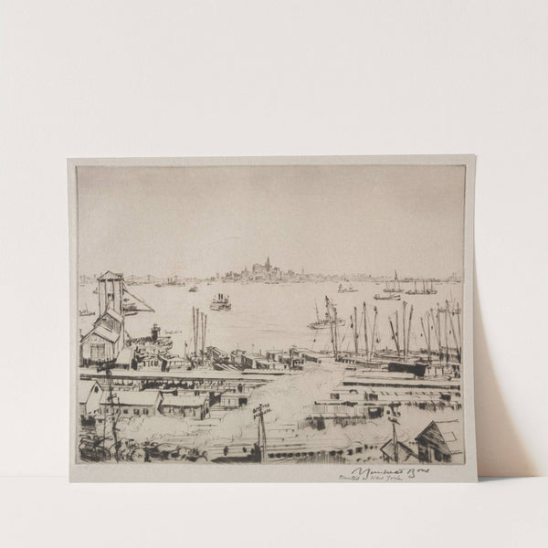 Manhattan from Staten Island by Muirhead Bone