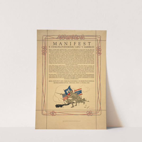 Manifest k Československému lidu v Americe! by Vojtech Preissig