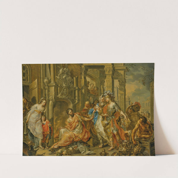 Manius Curius Dentatus and the Samnite Ambassadors by Johann Georg Platzer