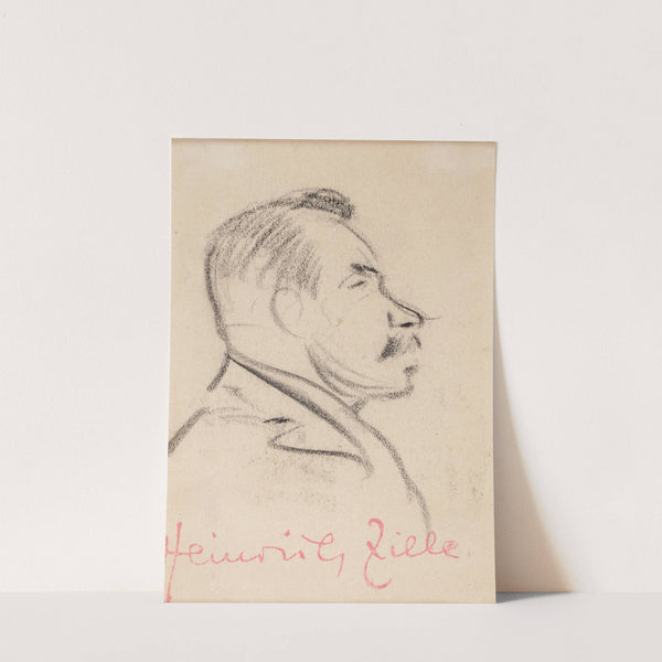 Mann im Profil by Heinrich Zille