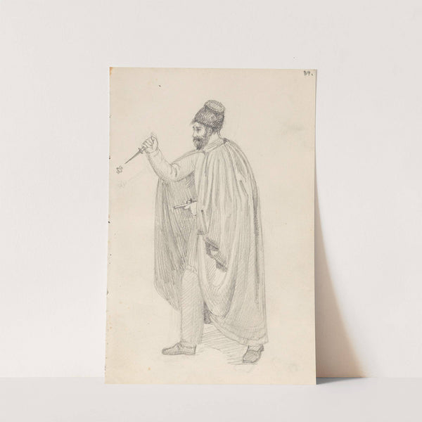 Mann som jager en flue med kniv (1835) by Adolph Tidemand
