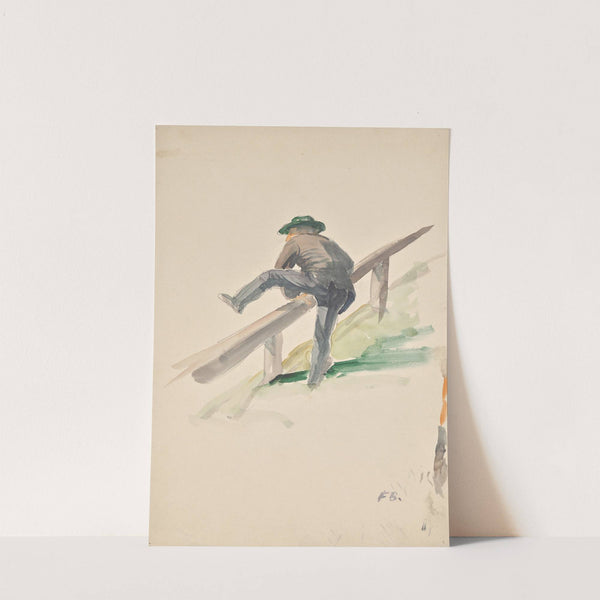 Mann, über ein Geländer kletternd (1927-1930) by Franz Barwig the Elder