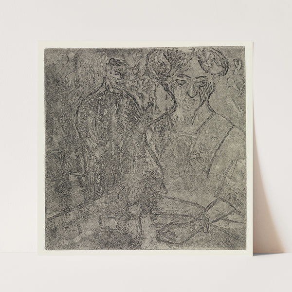 Mann und sitzende Frau (1907) by Ernst Ludwig Kirchner