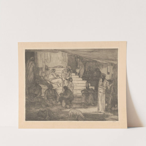 Mannen bij een trap (1890) by Marius Bauer
