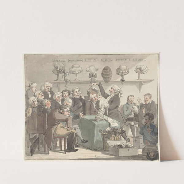 Mannen die pruiken passen (1800 - 1805) by Jacob Smies