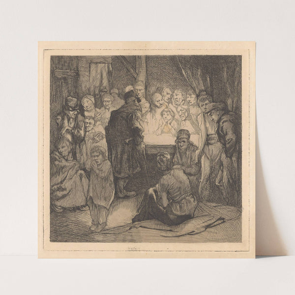 Mannen en vrouwen in kroeg by Johannes Josephus Aarts