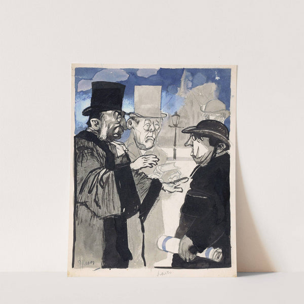 Mannen op straat by Patricq Kroon