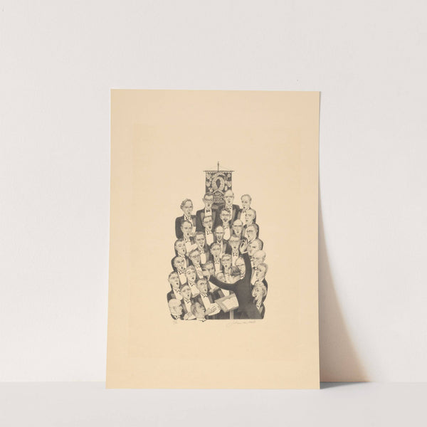 Mannenkoor by Johan van Hell