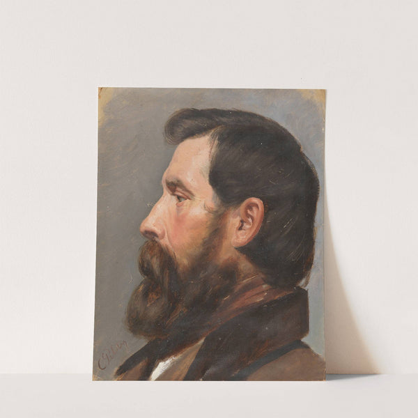 Männerkopf im Profil by Karl Theodor von Piloty