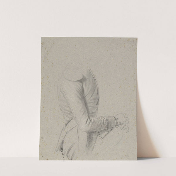 Männliche Figur nach rechts in Uniform by Franz Krüger