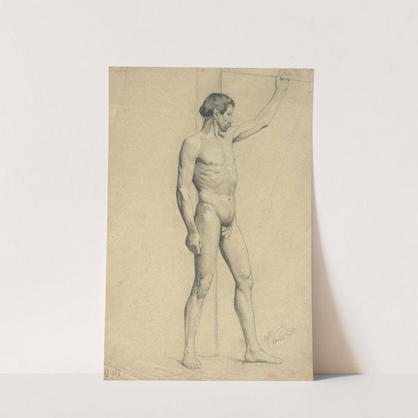 Männlicher Akademieakt in Pose by Gustav Klimt