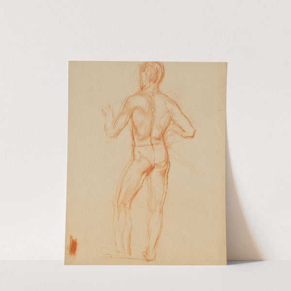 Männlicher Rückenakt by Walther Gamerith