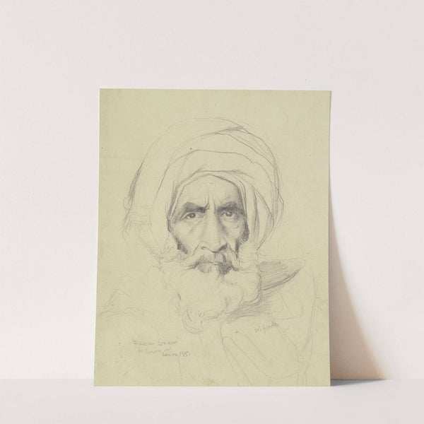 Männlicher Studienkopf eines Arabers by Wilhelm Gentz