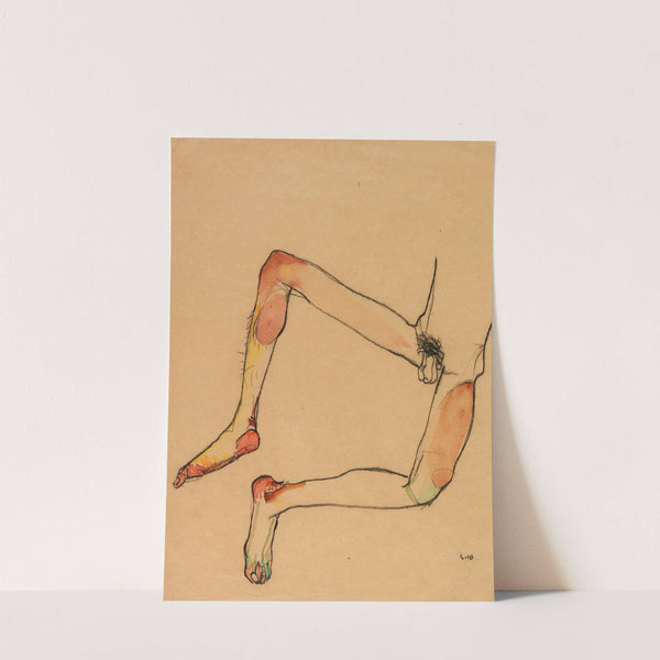 Männlicher Unterleibstorso (1910) by Egon Schiele