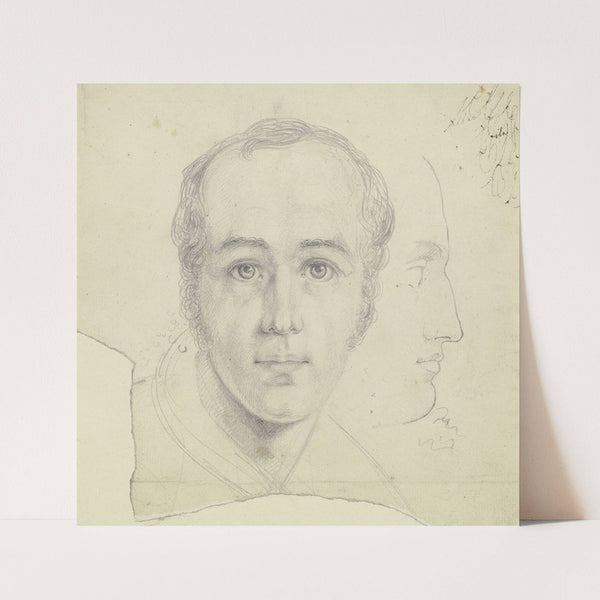 Männliches Bildnis en face und im Profil by Eugen Eduard Schäffer