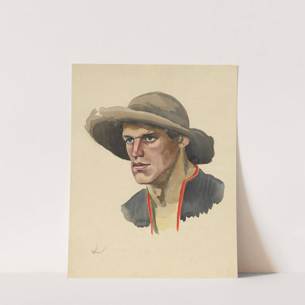 männliches Porträt by Karl Wiener