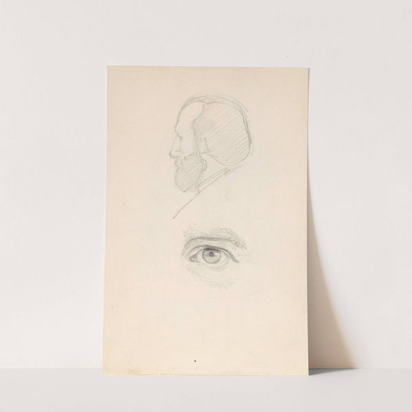 Mannshode; øye (1859) by Adolph Tidemand