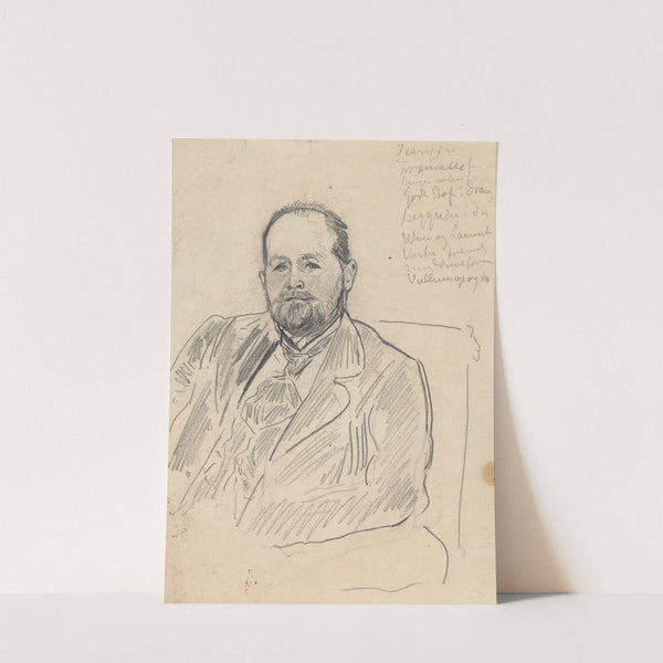 Mannsportrett 2 by Christian Krohg