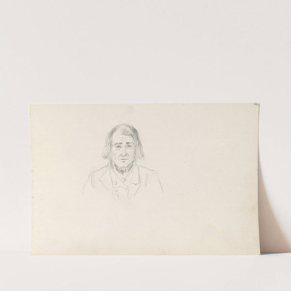 Mannsportrett en face (1857) by Adolph Tidemand