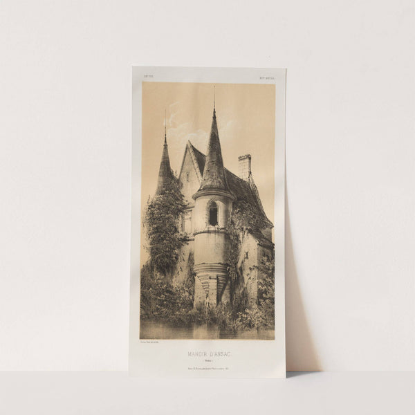 Manoir d’Ansac (Corrèze) (1860) by Victor Petit