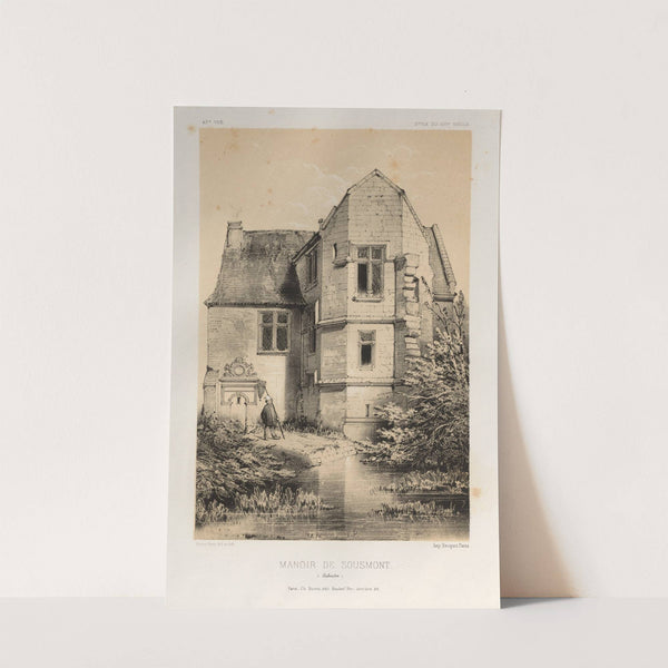 Manoir De Sousmont (Calvados) (1860) by Victor Petit