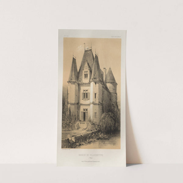 Manoir De Villechétive (Nièvre) (1860) by Victor Petit