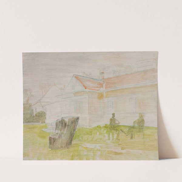 Manor house sketch – Lusławice (circa 1924) by Jacek Malczewski