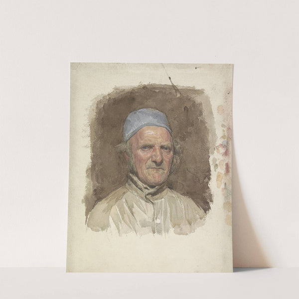 Mansportret, met blauwe muts by Jan Veth