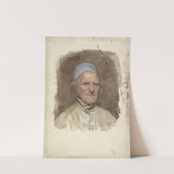 Mansportret, met blauwe muts by Jan Veth