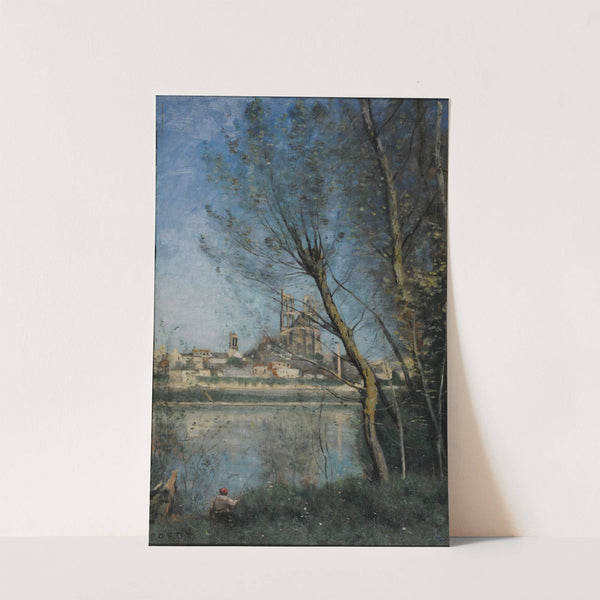 Mantes (le matin) by Jean-Baptiste-Camille Corot