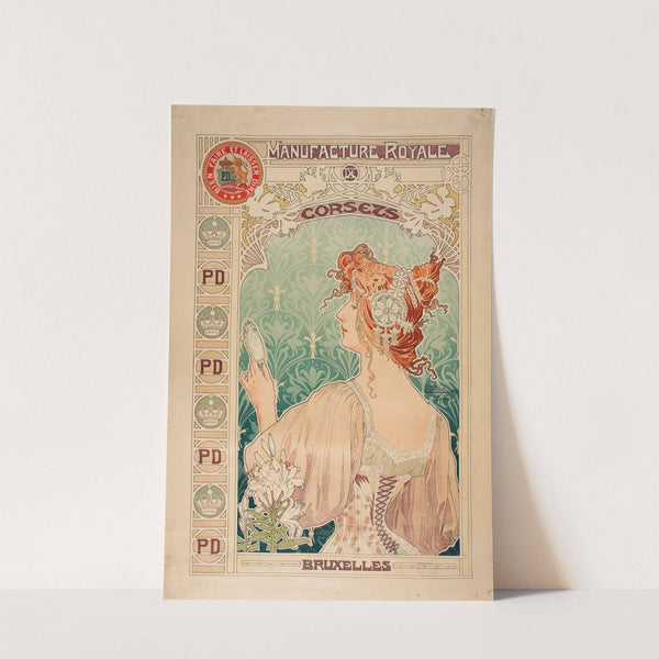 Manufacture Royale De Corsets (1897) by Alphonse Mucha