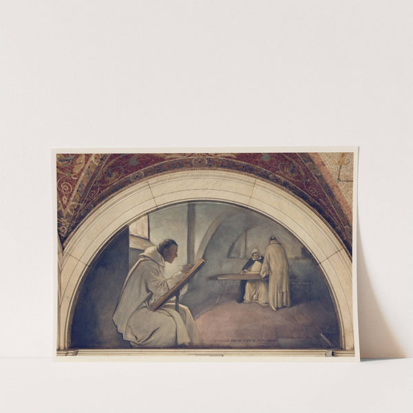 Manuscript Book mural in Evolution of the Book series by John White Alexander