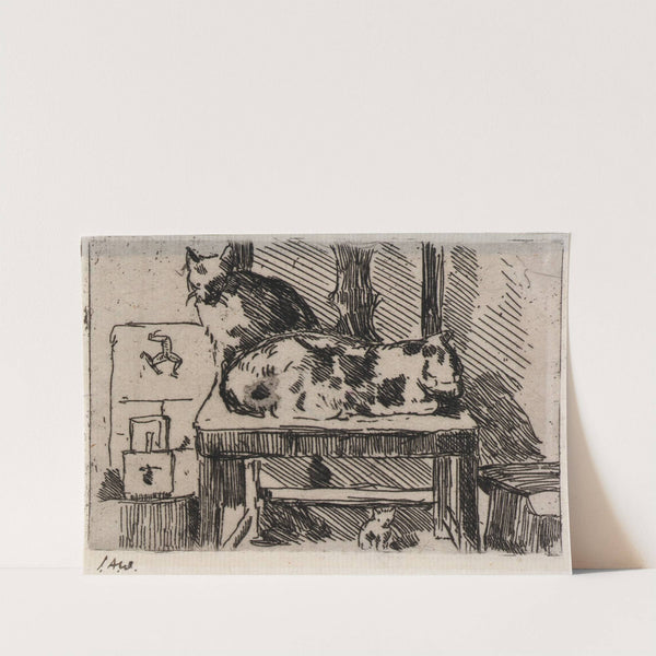 Manx Cats–Isle of Man (1889) by Julian Alden Weir