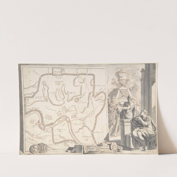 Map of Ancient Rome Illustrating Major Monuments and the Seven Hills by Jan Goeree