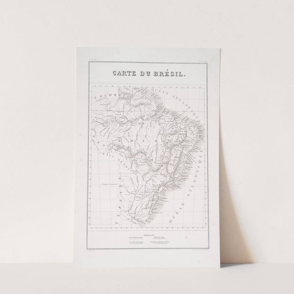 Map of Brazil (1834 - 1839) by Jean Baptiste Debret