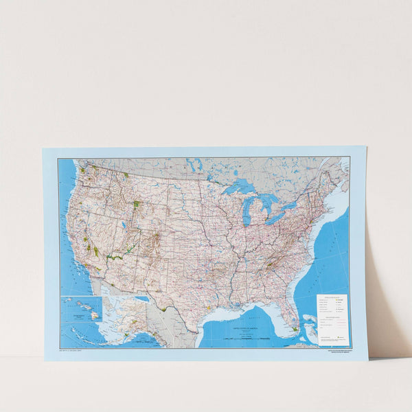 Map of the United States of America by U.S. Information Agency