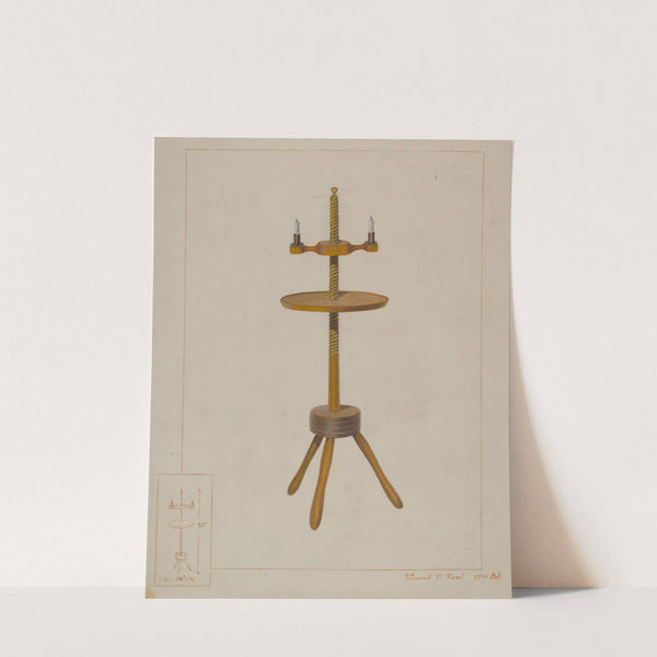 Maple Candlestand by Vincent P. Rosel