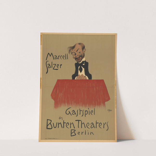 Marcell Salzer Gastspiel des bunten Theaters Berlin (1903) by Edmund Edel