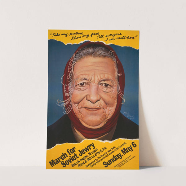 March for Soviet Jewry 'Take my picture. Show my face. Tell everyone I am still here.' by Paul Davis