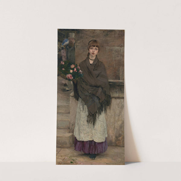 Marchande de fleurs à Londres by Jules Bastien-Lepage