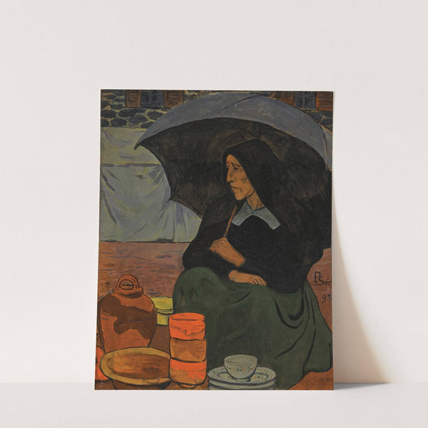 Marchande de poterie au parapluie by Paul Sérusier