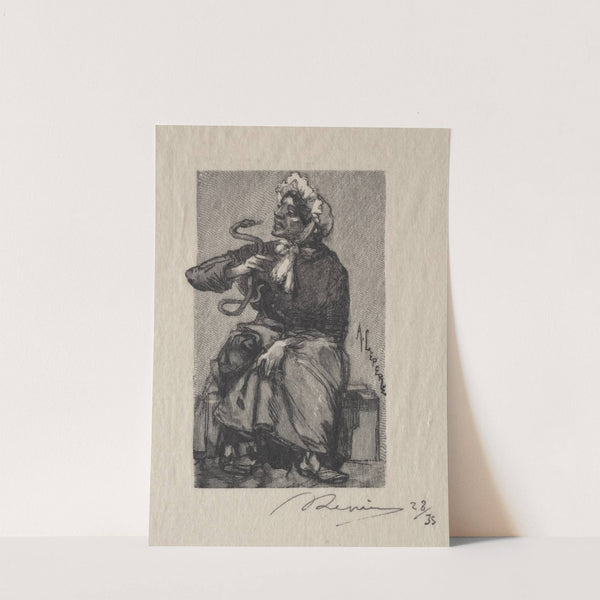 Marchande de Serpents (1889) by Auguste Louis Lepère