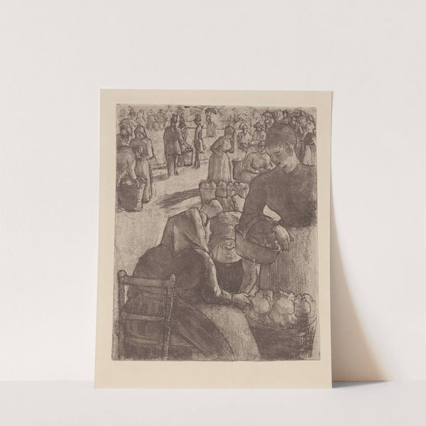 Marché aux légumes, à Pontoise (1891) by Camille Pissarro