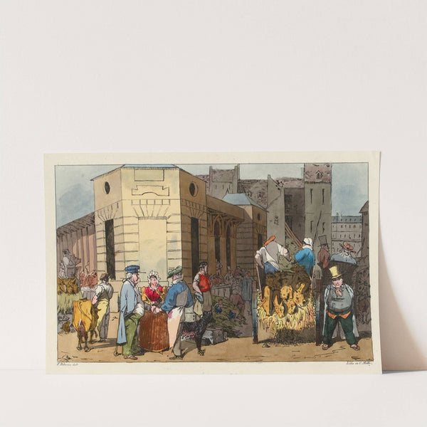 Marché aux Veaux by Félix Fortuné Delarue